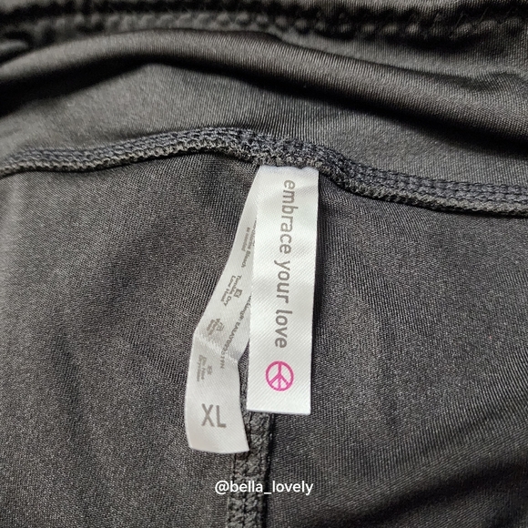 Black Women's Leggings Athletic Pants - Picture 3 of 5